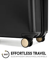 Elle Louvre 2-Piece Expandable Retro Spinner Luggage Set
