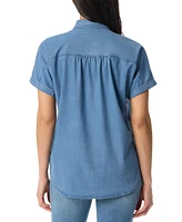 Gloria Vanderbilt Petite Daisy Short-Sleeve Shirt