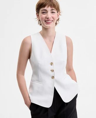 Boss Orange Women's Button-Front Belted-Back Vest