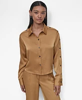 Dkny Women's Glazed Dressing Shirt