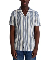 Karl Lagerfeld Paris Men's Textured Stripe Shirt
