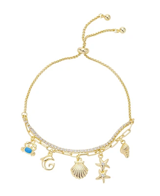 Unwritten Cubic Zirconia Sea Life Bolo Bracelet