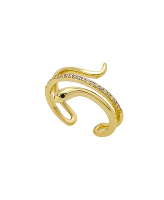 Unwritten Cubic Zirconia Snake Ring