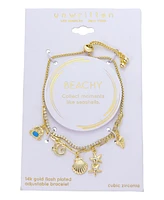 Unwritten Cubic Zirconia Sea Life Bolo Bracelet