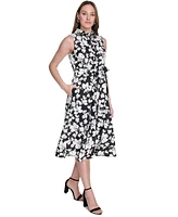 Tommy Hilfiger Women's Cotton Belted Midi Shirtdress