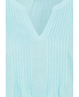 Olsen Women's Linen Blend Boho Blouse