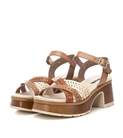 Women's Heeled Ankle Strap Sandals Refresh By Xti
