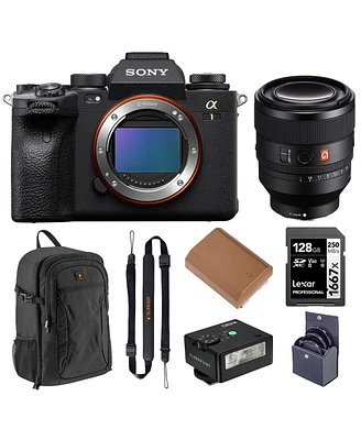 Sony Alpha 1 Mirrorless Camera, Bundle with Fe 50mm f/1.2 G Master Lens, Alpine 200 Backpack, 128GB Uhs-ii Sdxc Memory Card, Extra Battery, 72mm Filte