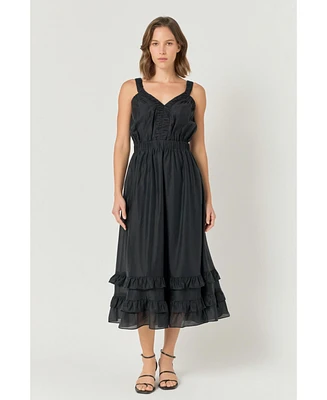endless rose Women's Ruffled Maxi Dress