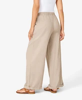 Cable & Gauge Women's Linen Blend Crop Pant