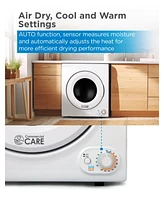 Commercial Care 3.5 Cu. Ft. Portable Dryer, 120V Electric Dryer for Clothes, Front Loading Dryer Machine Holds Up To 13.2 lbs. or 6 kg. of Laundry, St