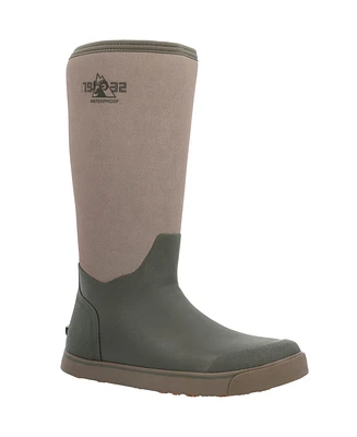 Rocky Men's Dry-Strike Waterproof Brown & Green 16" Deck Boot