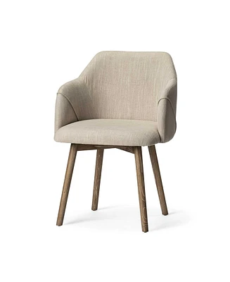 Fabric Upholstered Dining Arm Chair for Modern Dining Room Furniture