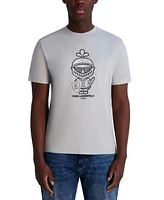 Karl Lagerfeld Paris Men's Shiny Armor Graphic T-Shirt