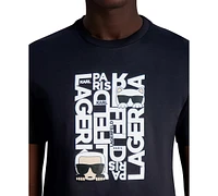 Karl Lagerfeld Paris Men's Choupette Logo Graphic T-Shirt