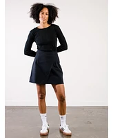 Able Women's Micayla Wrap Mini Skirt
