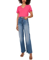 Vince Camuto Women's V-neck Tulip Sleeve Blouse