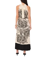 Vince Camuto Women's Floral Tie-Back Maxi Dress