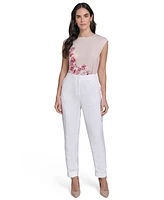 Calvin Klein Women's Mid-Rise Slim-Leg Pants