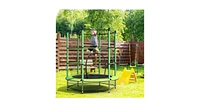 Round Jumping Trampoline with Safety Pad Safe and Fun For Kids
