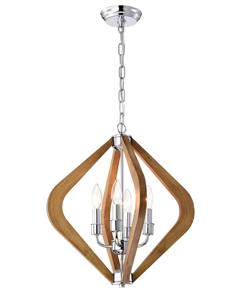 Home Accessories 18" Vissent 4-Light Indoor Chandelier