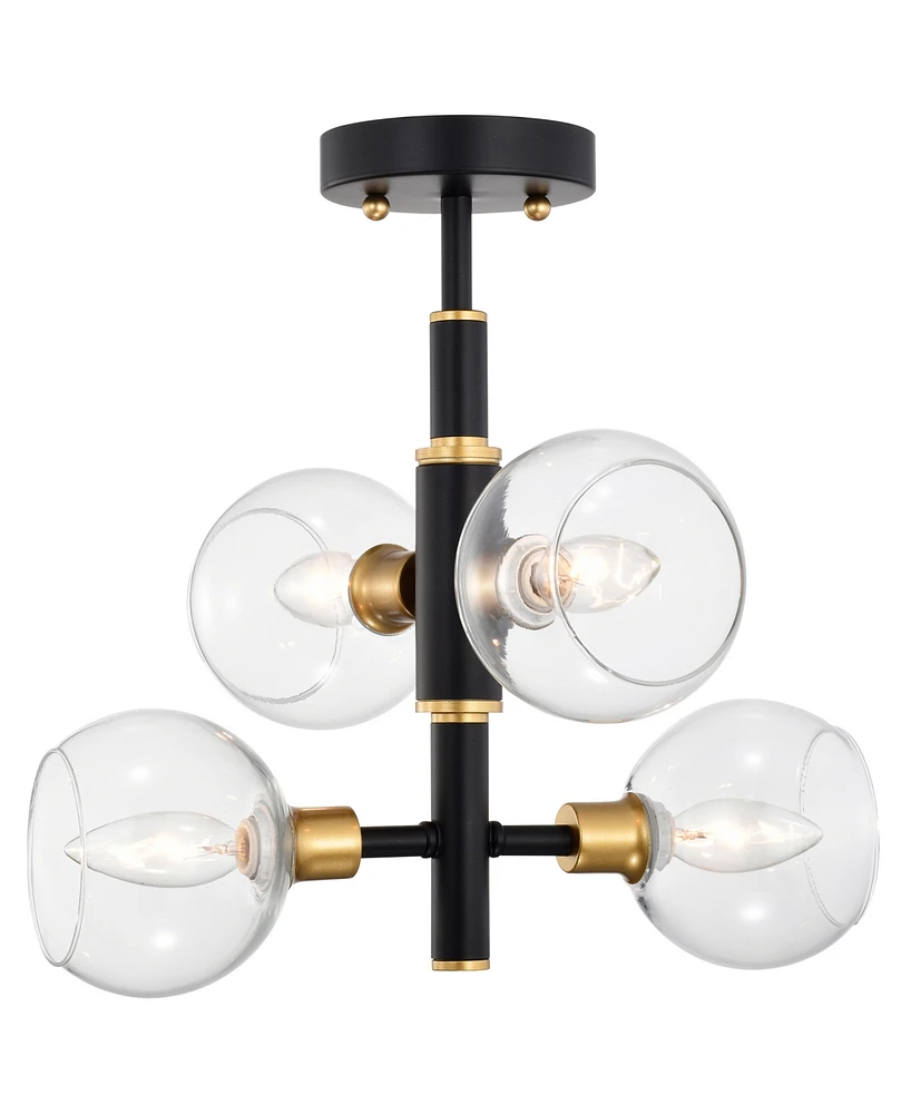 Home Accessories 15" Silvia 4-Light Indoor Semi-Flush Mount Ceiling Light