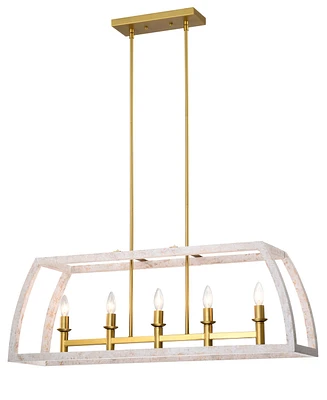 Home Accessories 39" Nermin 5-Light Indoor Chandelier