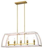 Home Accessories 39" Nermin 5-Light Indoor Chandelier