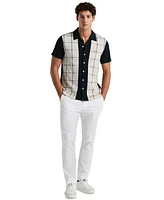 Original Penguin Men's Slim-Fit Cotton Interlock Plaid Bowling Shirt