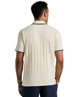 Original Penguin Men's Slim-Fit Ribbed Open Collar Polo