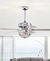 Home Accessories 52" Alora 3-Light Indoor Ceiling Fan Chandelier