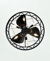 Home Accessories 26" Loredana 6-Light Indoor Ceiling Fan Chandelier