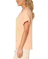 Democracy Women's Embroidered Graphic T-Shirt
