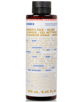 Korres Athenian Grooming Barber's Face + Beard Cleanser, 8.45 oz.