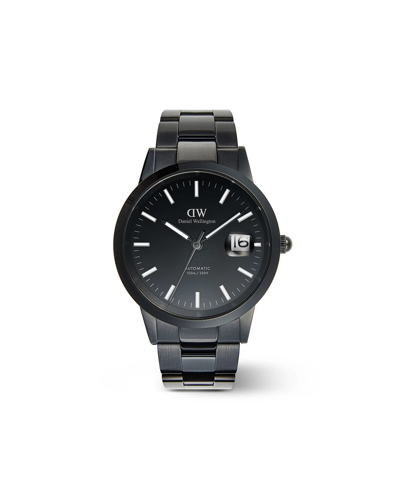 Daniel Wellington Men's Automatic Black Stainless-Steel Watch, 40mm