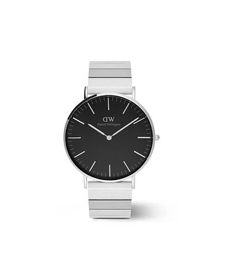 Daniel Wellington Men's Analog Silver Tone Stainless-Steel Watch