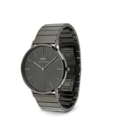 Daniel Wellington Men's Analog Graphite Stainless-Steel Watch, 40mm