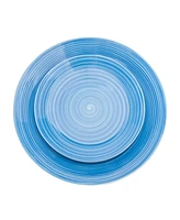 Godinger Spiral Blue 12-pc Porcelain Dinnerware Set