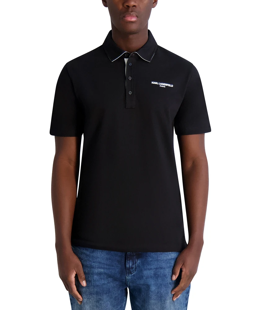 Karl Lagerfeld Paris Men's Logo Polo Shirt