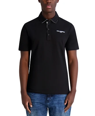 Karl Lagerfeld Paris Men's Logo Polo Shirt