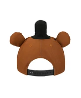 Five Nights at Freddy's Men's Freddy Fazbear Face Brown Snapback Hat