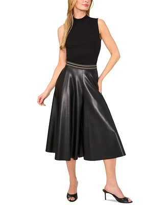 Vince Camuto Women's Faux-Leather Culottes