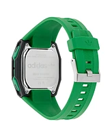 adidas Unisex Analog Green Resin Watch, 48mm