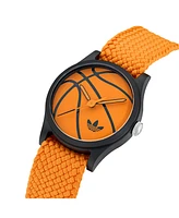 adidas Unisex Analog Orange Nylon Watch, 39mm