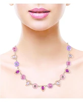 Laundry by Shelli Segal Multi Colored Enamel and Stone Collar Necklace