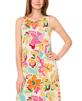 Vince Camuto Women's Floral-Print Keyhole Maxi Dress