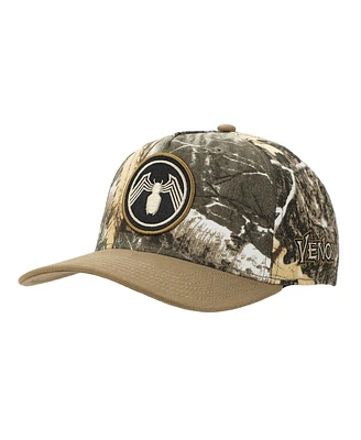 Marvel Men's Venom Embroidered 3D Logo Camouflage Snapback Hat