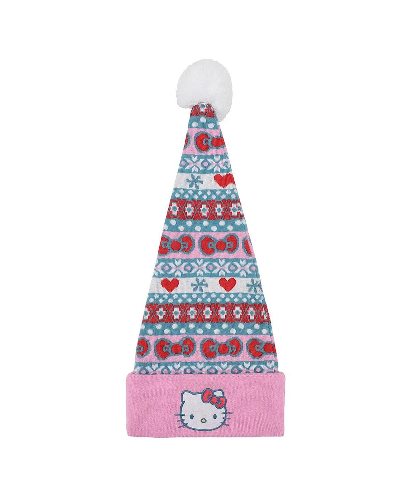 Hello Kitty Men's Holiday Pattern Santa Hat
