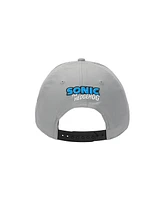 Sonic the Hedgehog Men's Sonic Head Adult Gray Traditional Adjustable Hat