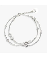 Mom Infinity Chain Bracelet Adjustable